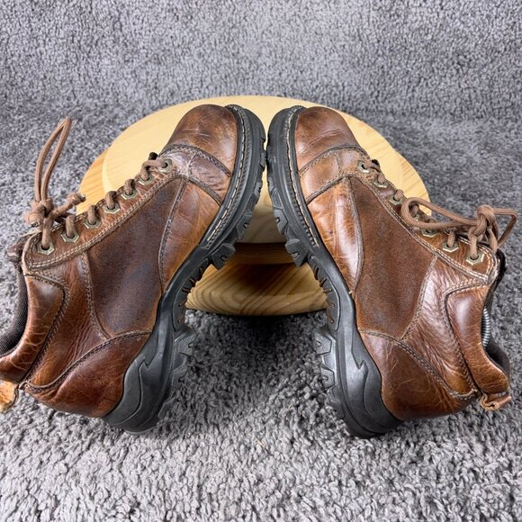 Vtg GBX Chukka Boots Mens Size 9.5 Brown Distressed Leather Suede Lace Up Ankle - Picture 6 of 8